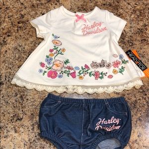 Harley Davidson Baby Girl Outfit